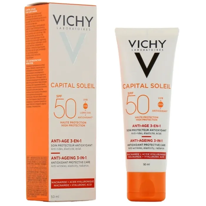 Kem chống nắng cho tuổi 40 Vichy Anti Age SPF50+3 in 1 