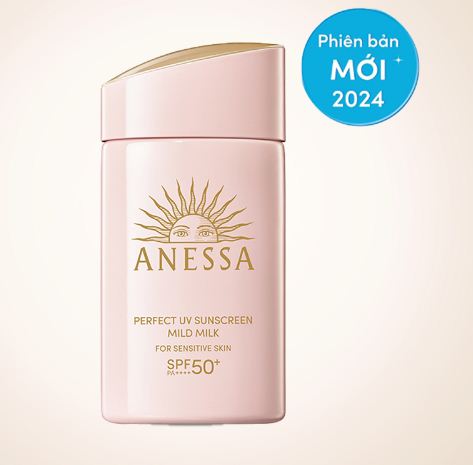 Kem chống nắng cho tuổi 40 Anessa Perfect UV Sunscreen Mild Milk