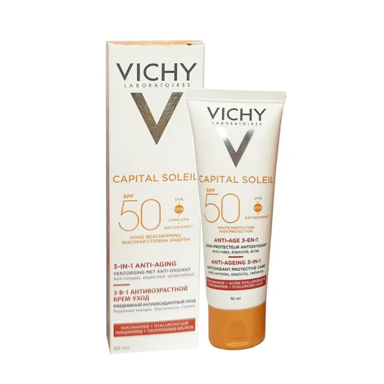 Review kem chống nắng Vichy nâng tone da Anti Age 3 in 1