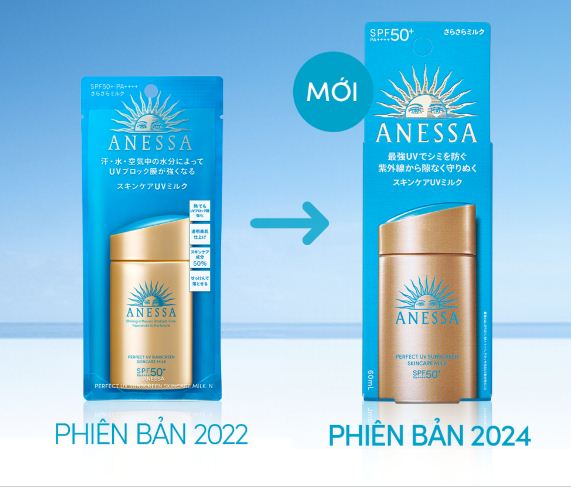 Kem chống nắng Anessa Perfect Skincare Milk SPF50+ mẫu mới