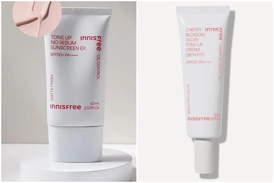 Kem chống nắng Innisfree hồng mẫu mới